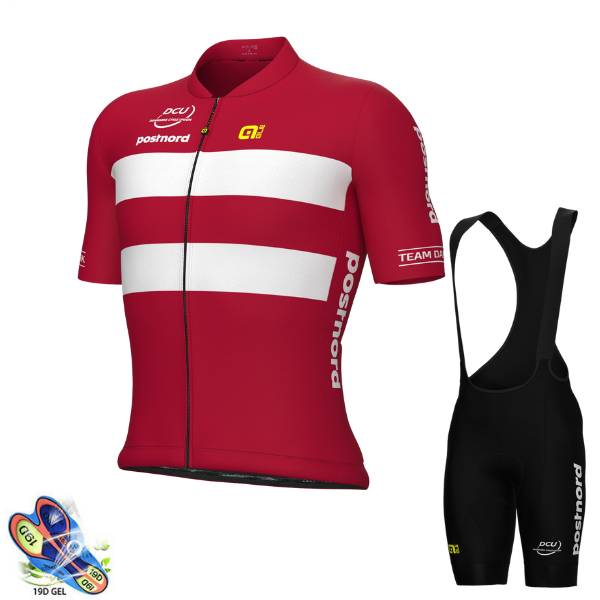 Dänisches Nationalteam 2025 – professionelles Radtrikot