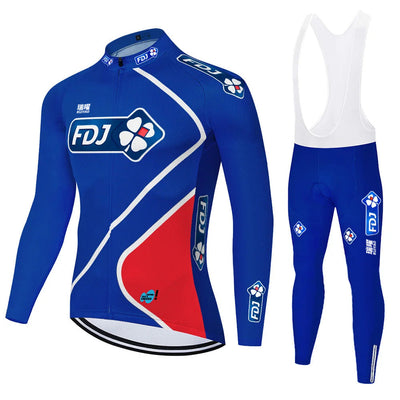 FDJ - Professional Long Sleeve Cycling Kit