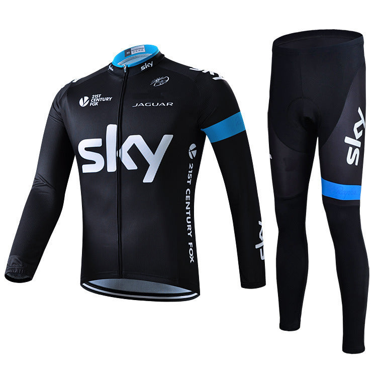 Sky - Long Sleeve Cycling Clothing Professional Set