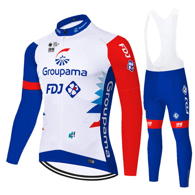 FDJ - Professional Long Sleeve Cycling Kit