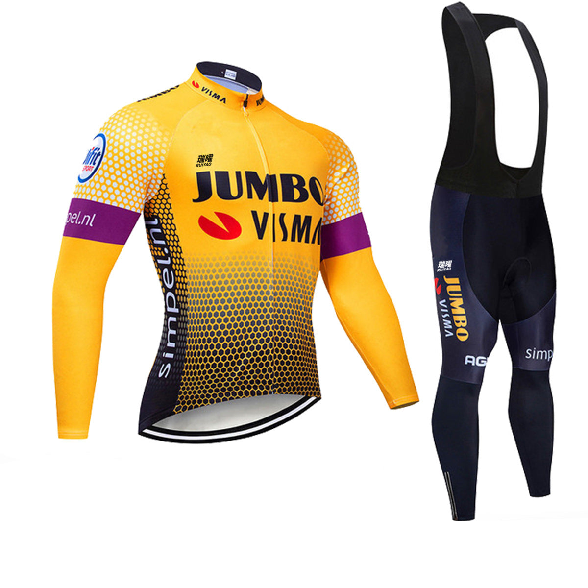 Jumbo - Professional Long Sleeve Cycling Clothing Set