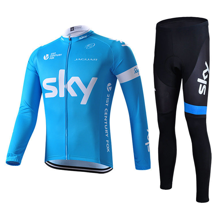 Sky - Long Sleeve Cycling Clothing Professional Set