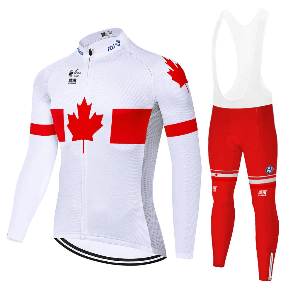 FDJ - Professional Long Sleeve Cycling Kit