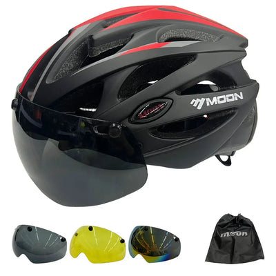 Moon - PRO Cycling Helmet with Integrated Visor