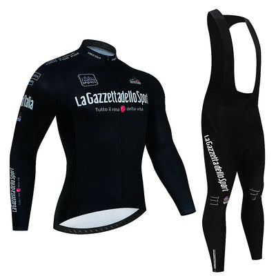 Giro d'Italia - Long Sleeve Cycling Clothing Professional Set