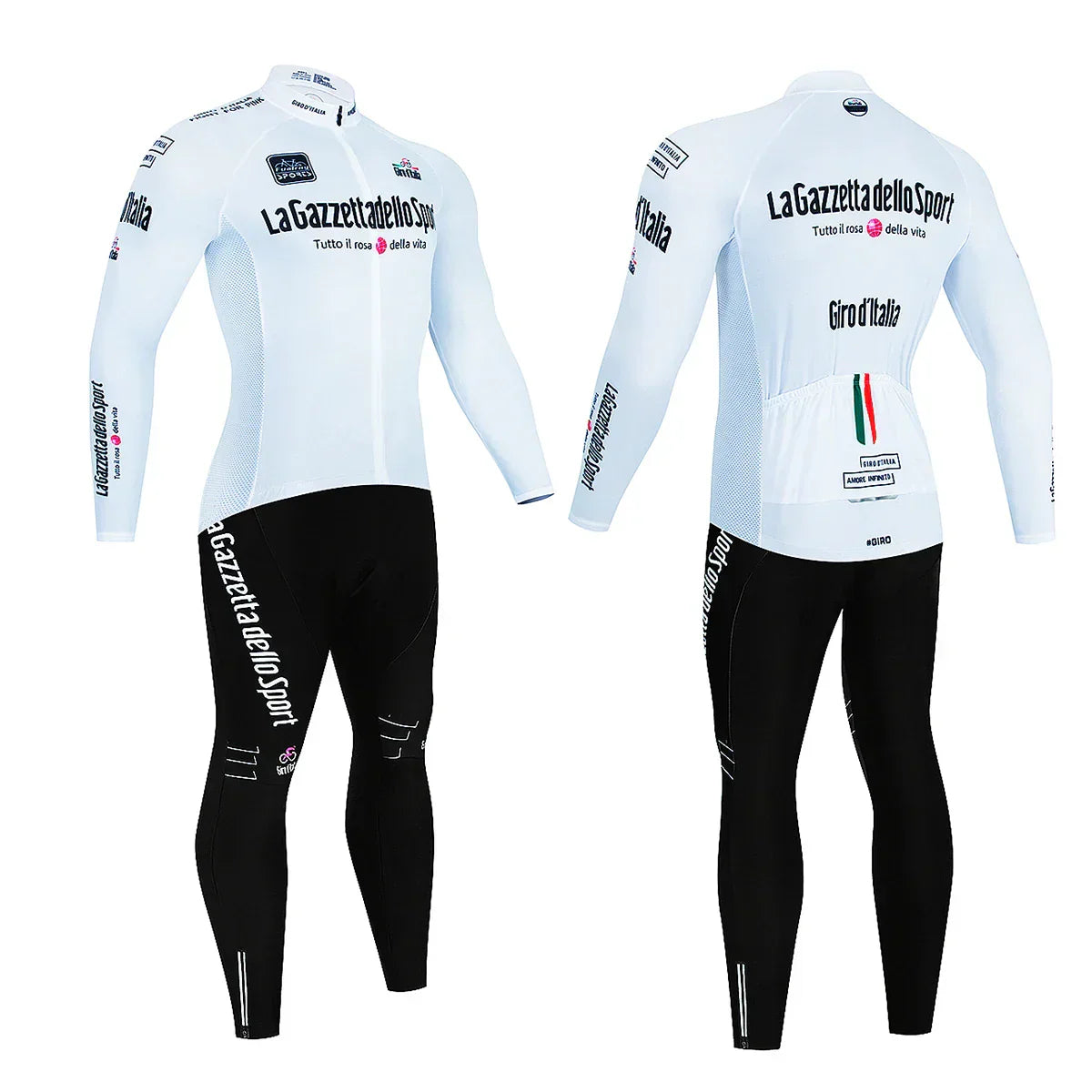 Giro d'Italia - Long Sleeve Cycling Clothing Professional Set