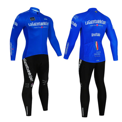 Giro d'Italia - Long Sleeve Cycling Clothing Professional Set