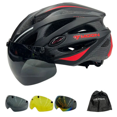 Moon - PRO Cycling Helmet with Integrated Visor