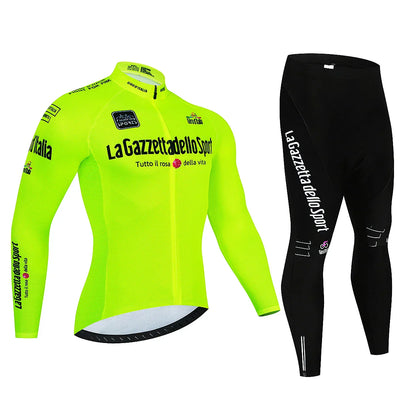 Giro d'Italia - Long Sleeve Cycling Clothing Professional Set